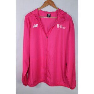 New Balance Men's XL Pink White TCS‎ New York Marathon Full Zip Jacket